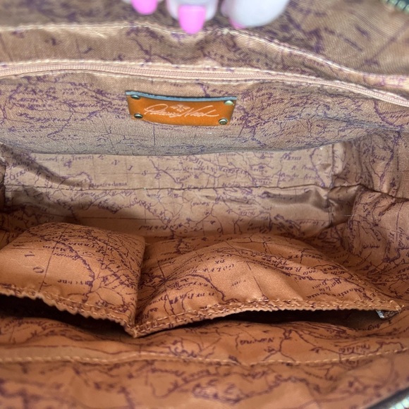 Patricia Nash Coral Woven Tote Bag - Picture 7 of 8